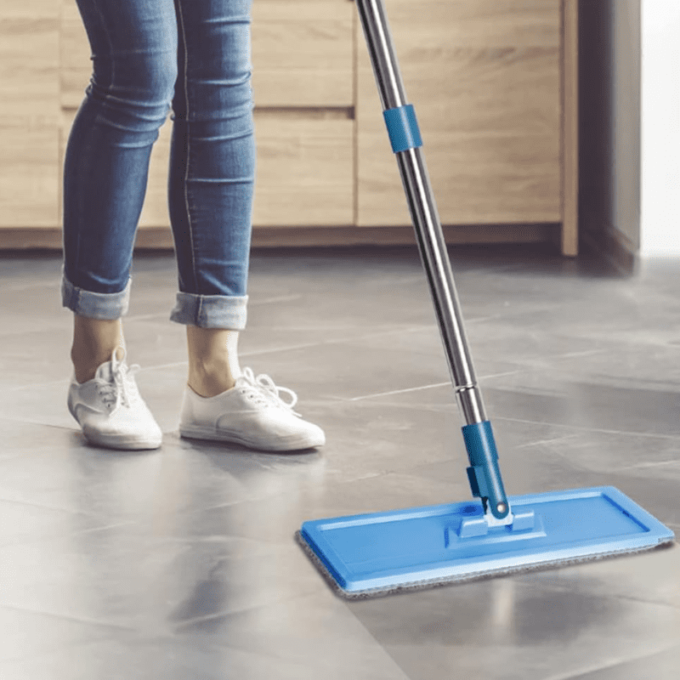 Trapero plano con auto escurridor fregona multifuncional