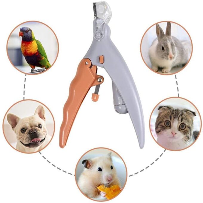 (1)Corta uñas para mascotas con luz led tijera