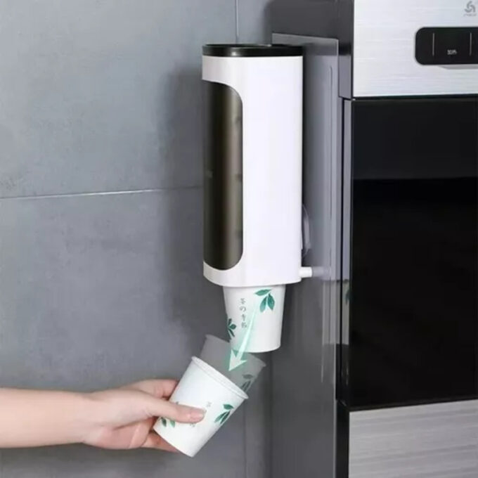 (1)Dispensador adhesivo para vasos portavasos de pared