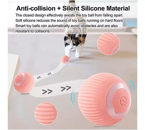 Juguete Gato Bola Interactivo Inteligente Recargable Automatica