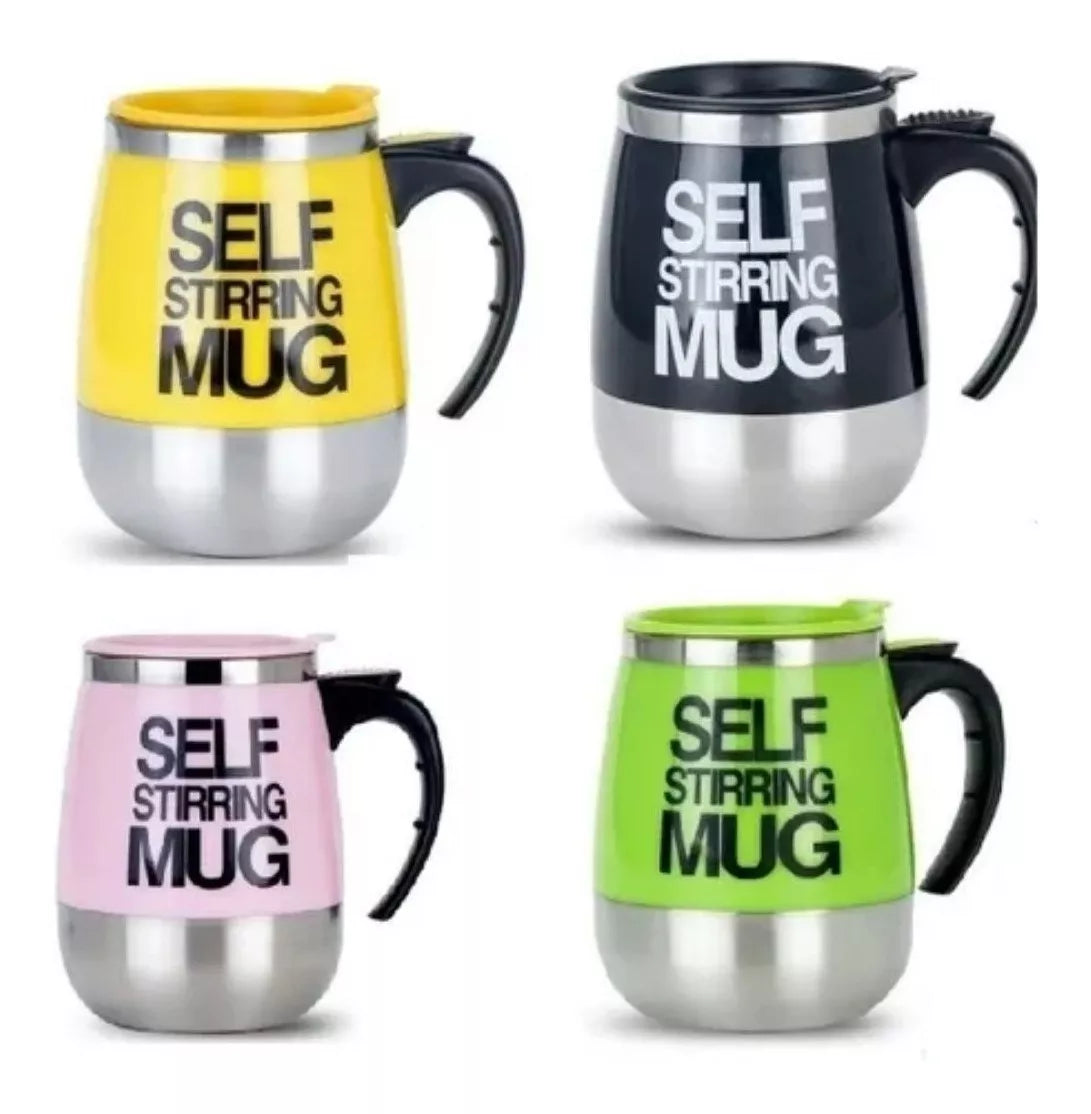 (1)Vaso Pocillo Batidor Mezclador Mug Elèctrico Acero Bebidas