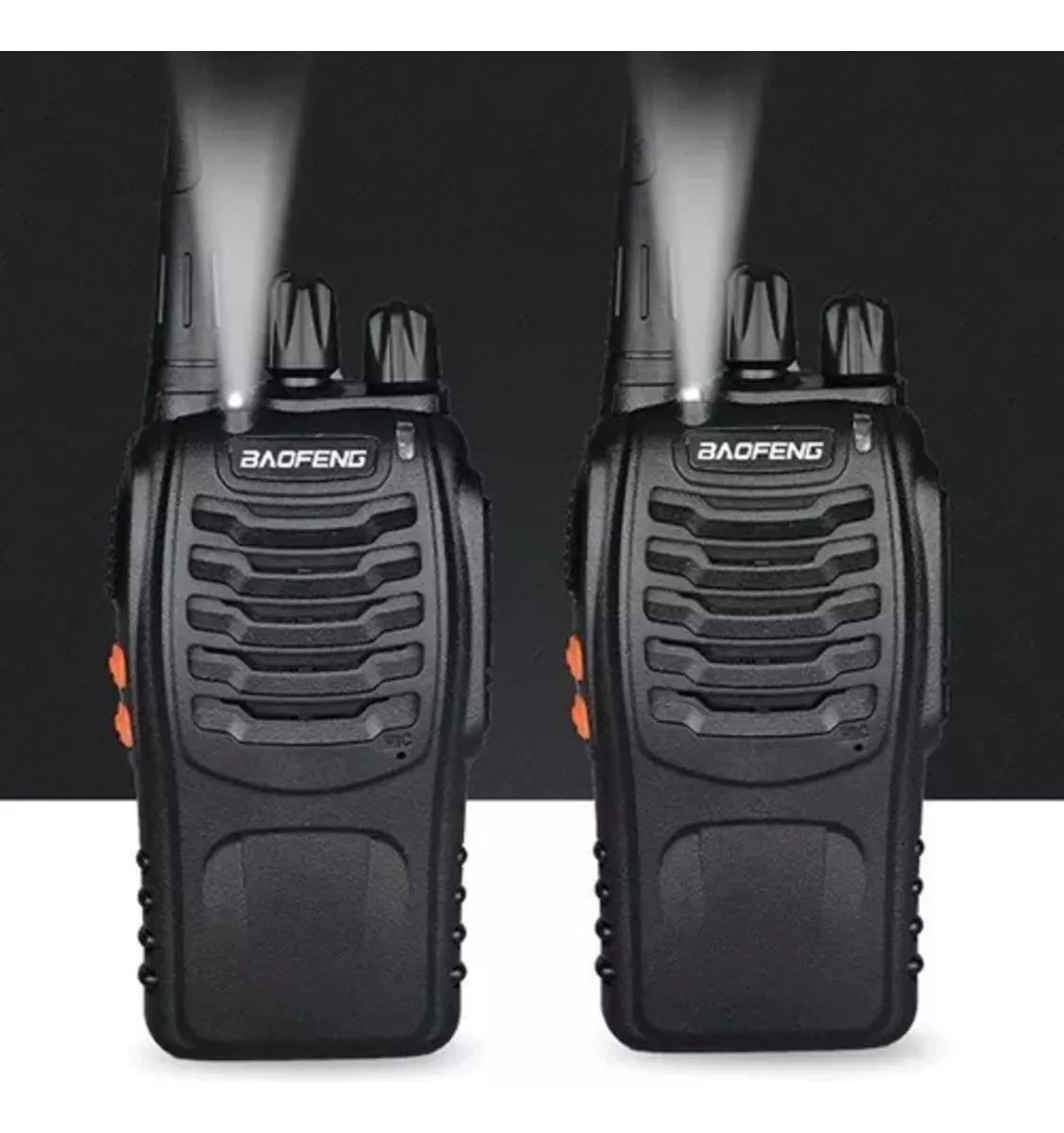 Kit X 4 Handy Baofeng Radio Walkie Talkie Bf888s 16ch Uhf + Auricular Manos Libres Bandas De Frecuencia 16 Color Negro