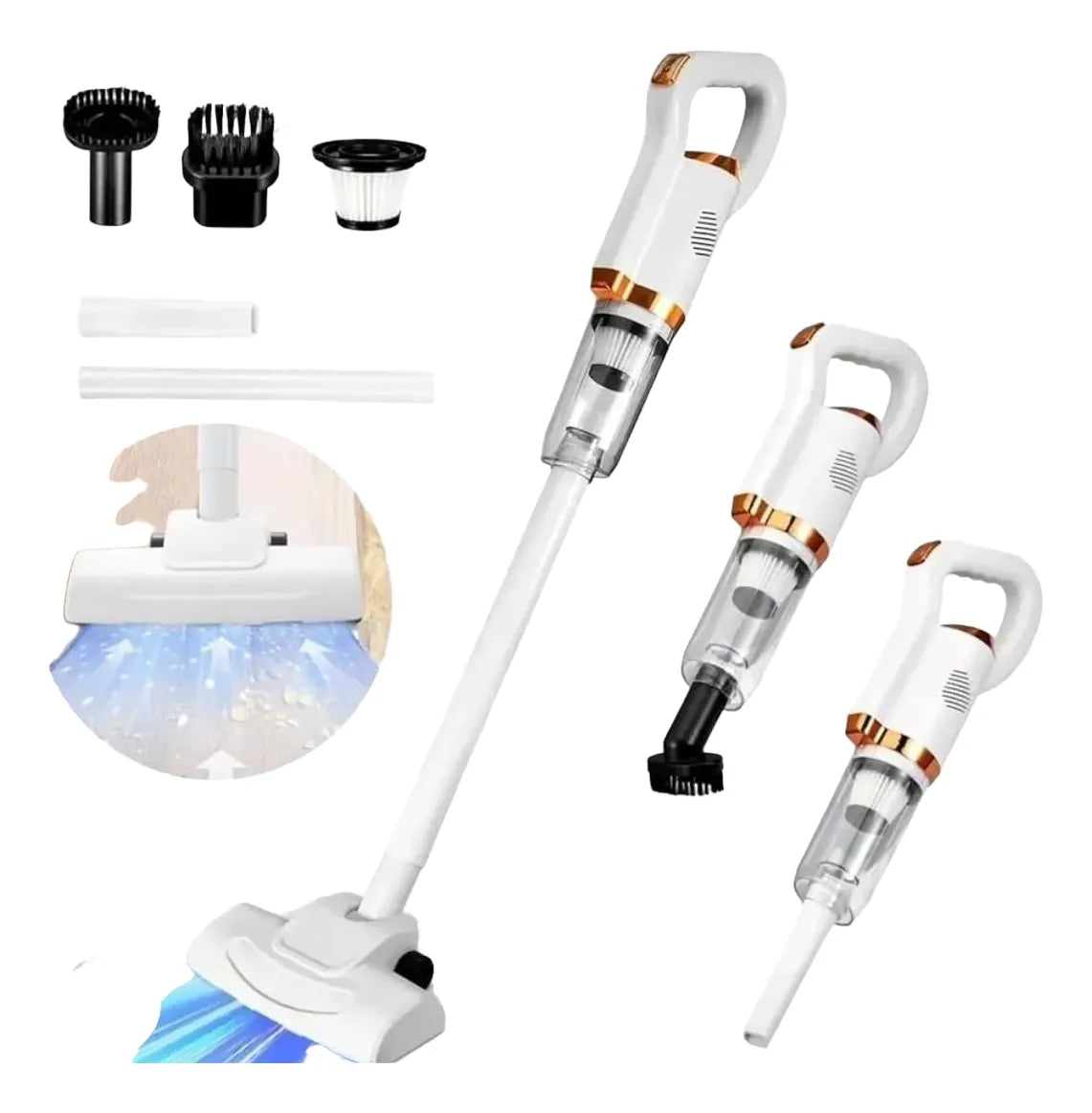 Aspiradora Inalámbrica 3 en 1 Recargable 🧹 Limpieza Fácil para Casa y Carro