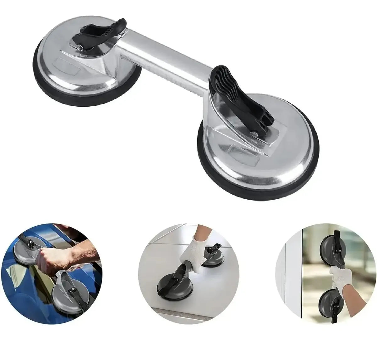 Ventosa Doble de Succión 🔧 Levanta Vidrio, Azulejos y Superficies con Seguridad