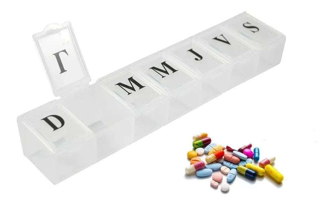 X2 Pastilleros Semanal Organizador Pastillas Diarias 7 Dias