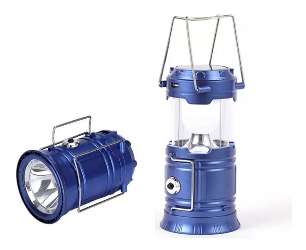 (1)Lampara Campamento Solar Linterna Jy-5700t Usb Recargable