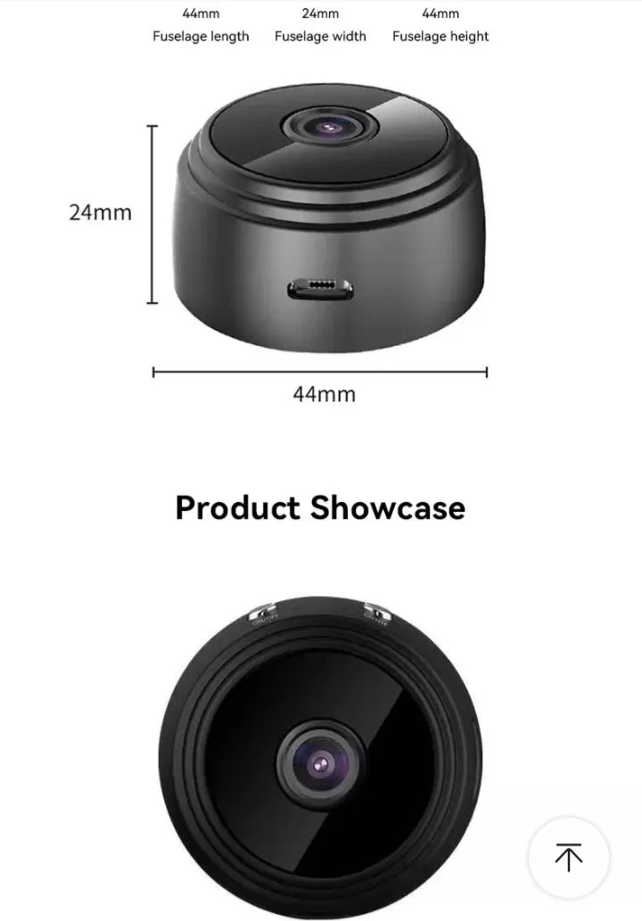 Cámara de seguridad Shenzhen A9 Mini con resolución de 1080p visión nocturna incluida negra