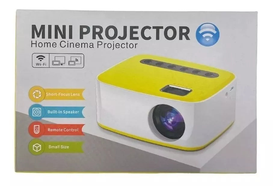 Mini Proyector Portátil Wifi Led Hdmi Usb Av T20 Videobeam