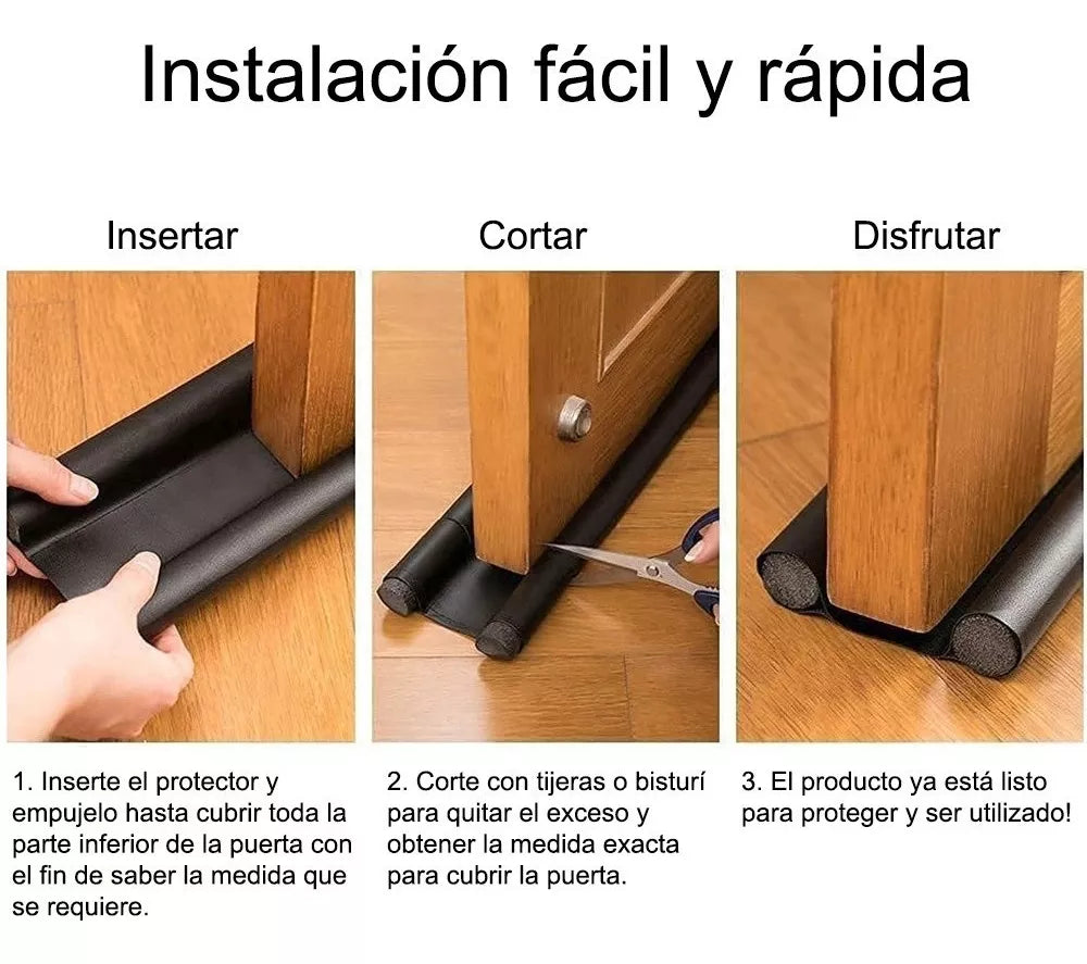 Tapon Puerta Burlete Protecto Polvo Sello Insecto Ruido Olor