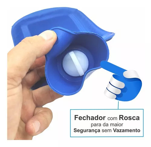 Bolsa térmica de goma con compresa de agua fría y caliente de 550 ml