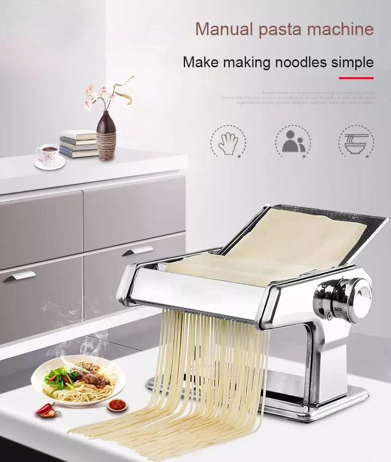Maquina Hacer Pasta Manual Rollera Spaguetti Ajusta Espesor