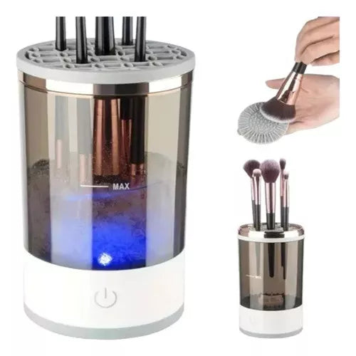 Herramientas automáticas para cepillos de limpieza y brochas de maquillaje - Color blanco