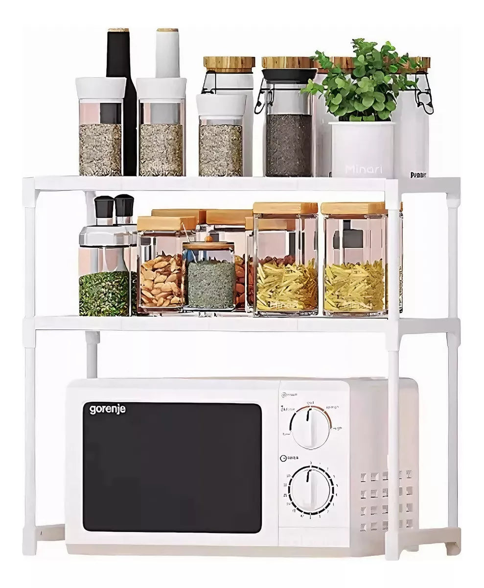 (1)Organizador Cocina Repisas 2 Niveles Horno Microondas