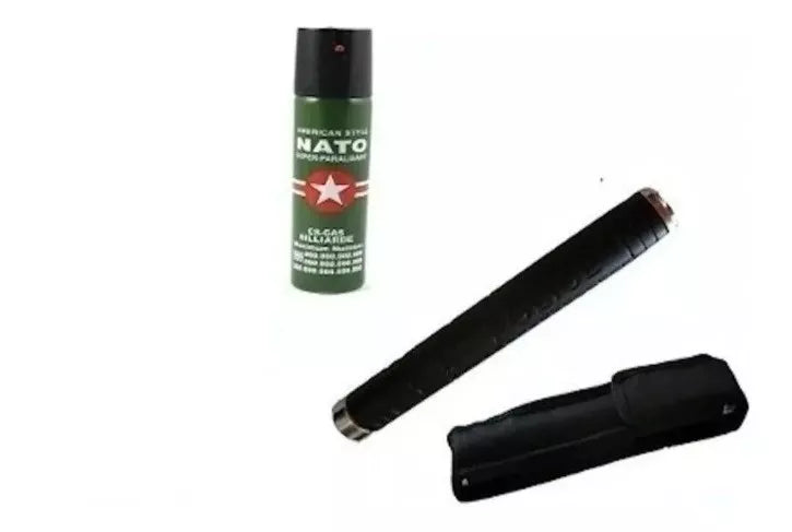 (1)Kit De Defensa Personal Gas Y Tambo Seguridad Hombre Y Mujer