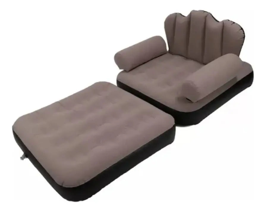 Sofá Inflable Multifuncional 2 en 1 🛋️ Sillón y Cama Portátil para Descanso