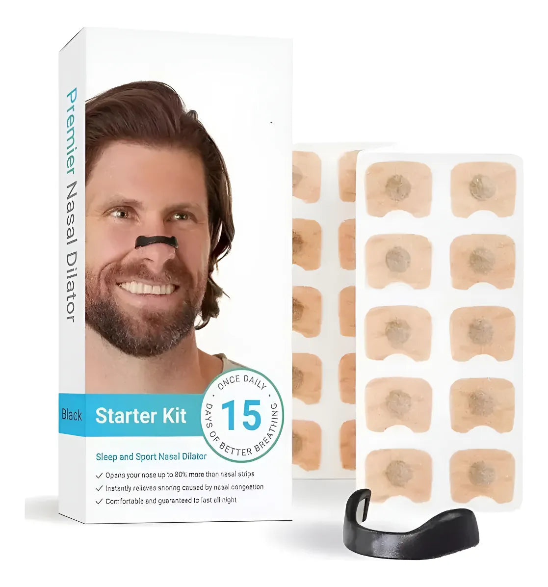 Tiras Nasales Antirronquido y Deporte – Respira Libre Toda la Noche 👃