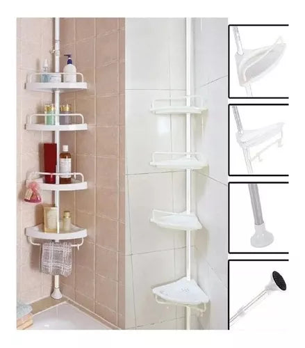 Organizador Esquinero Multifuncional Ducha O Baño 4 Niveles