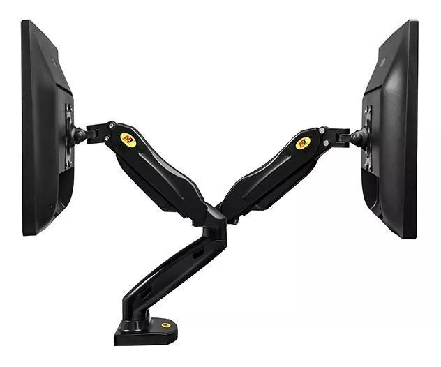 Soporte de Dos Brazos Monitor Doble North Bayou NB F160 17 A 27 Color Negro