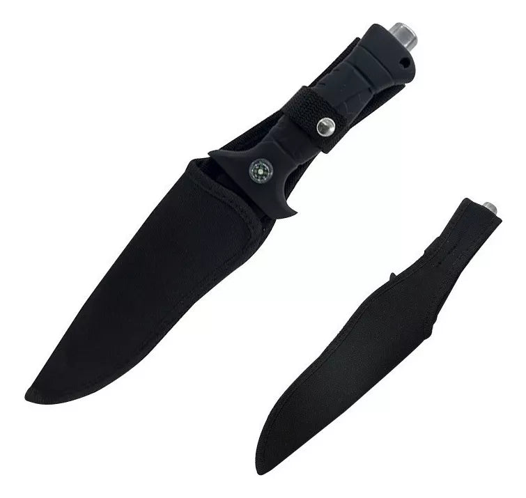 Cuchillo Táctico Supervivencia Liso Sierra Funda Survivor