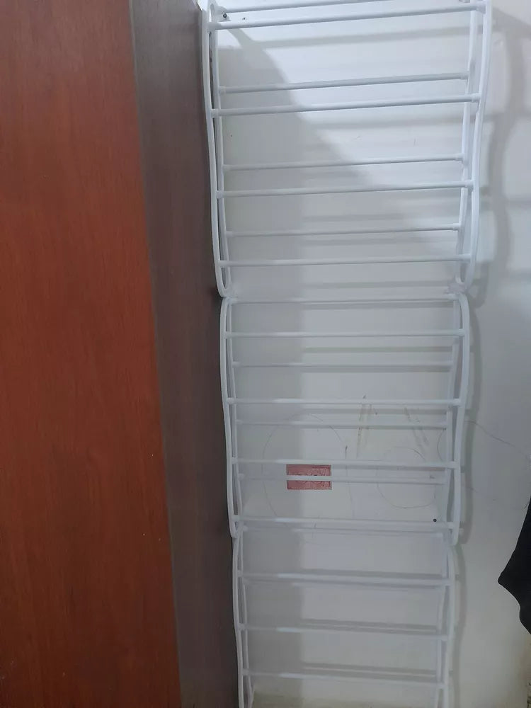Organizador De Zapatos Zapatero Colgante Para Puerta 36 Par Color Blanco