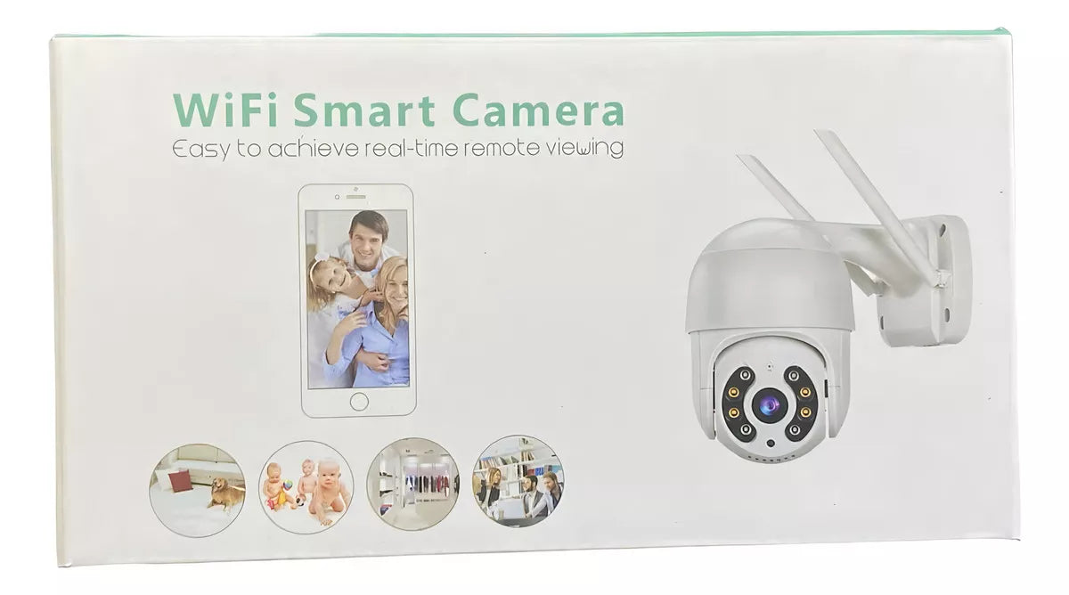 (1)Cámara De Seguridad Domo Exterior Ip Wifi 360° V Noct Jortan