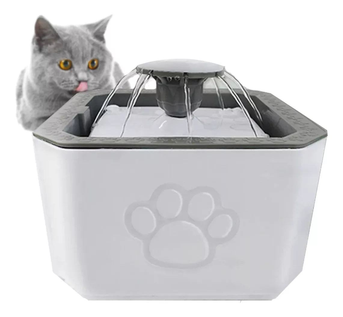 (1)Fuente De Agua Para Gatos Perros Bebedero Para Mascotas Con 2 Filtros