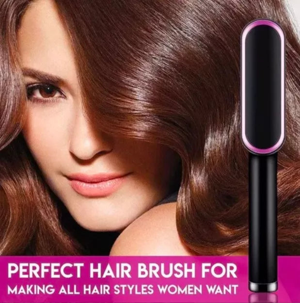 Cepillo Alisador Iónico Para Cabello Peine Profesional