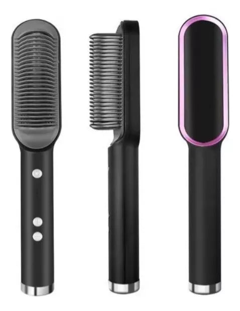 Cepillo Alisador Iónico Para Cabello Peine Profesional