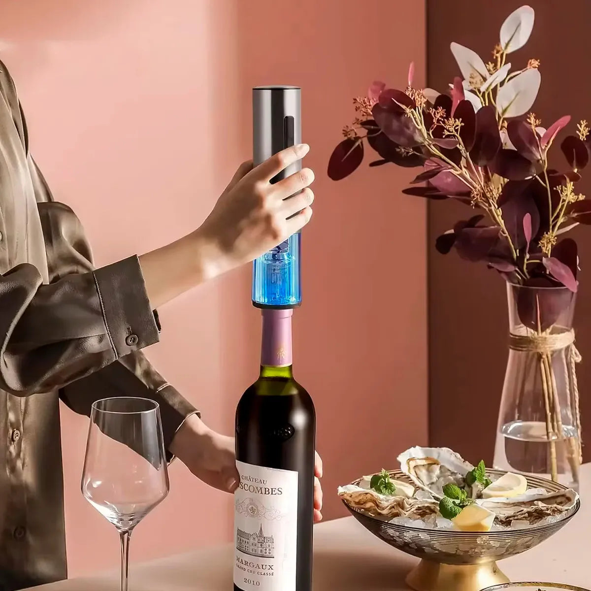 Kit Descorchador de Vino Eléctrico Recargable – Elegante y Fácil de Usar 🍷