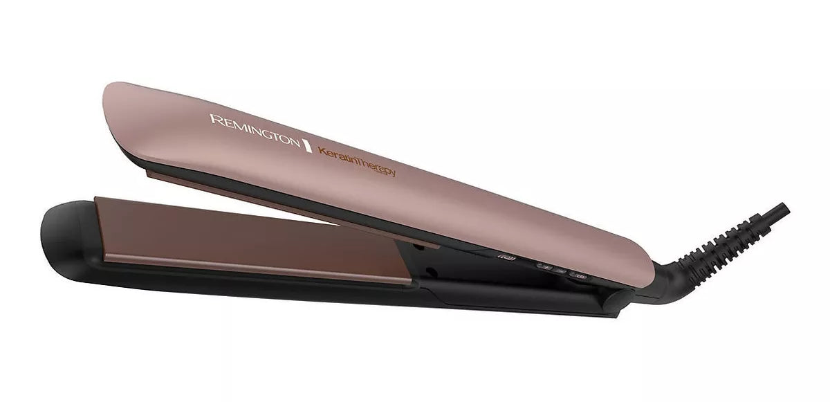 Plancha Keratina Con Aceite De Argan Remington Color Rosa
