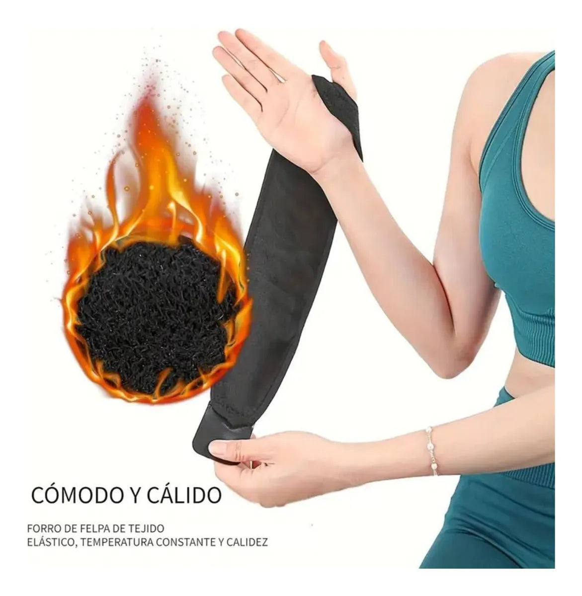Muñequera Térmica Eléctrica para Dolor 🔥 3 Niveles de Calor y Alivio Cómodo