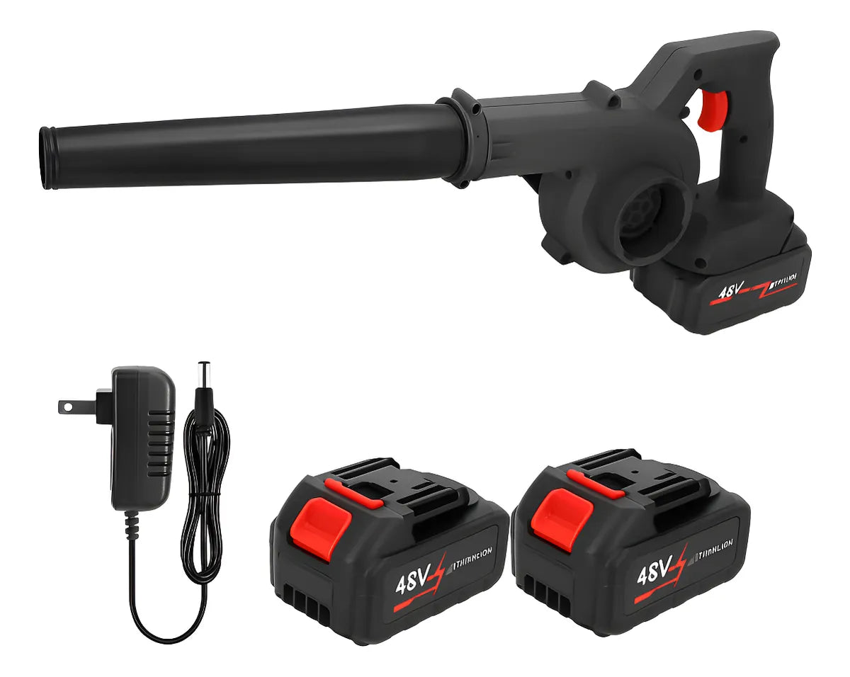 Soplador Inalámbrico 48V + Doble Batería | Potente y Portátil 🔥