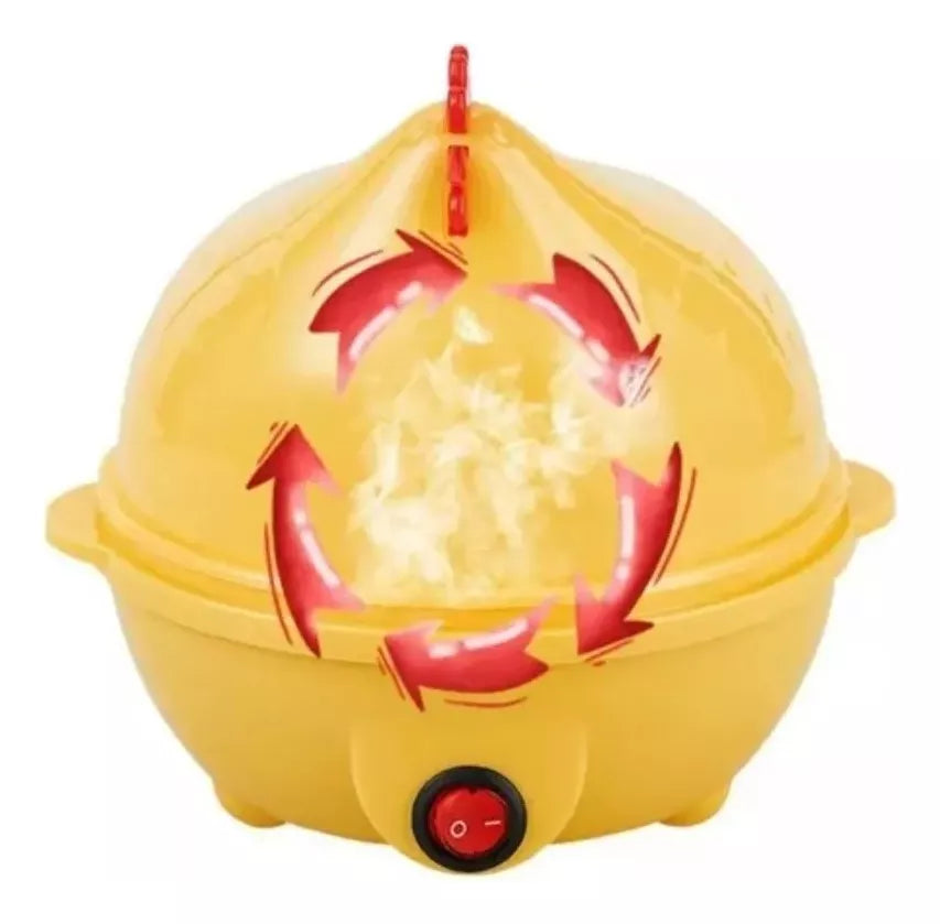 (1)Mini máquina de desayuno para cocinar huevos, vaporizador de huevos de una sola capa, aparato pequeño de cocina, enchufe de calefacción, electrodoméstico