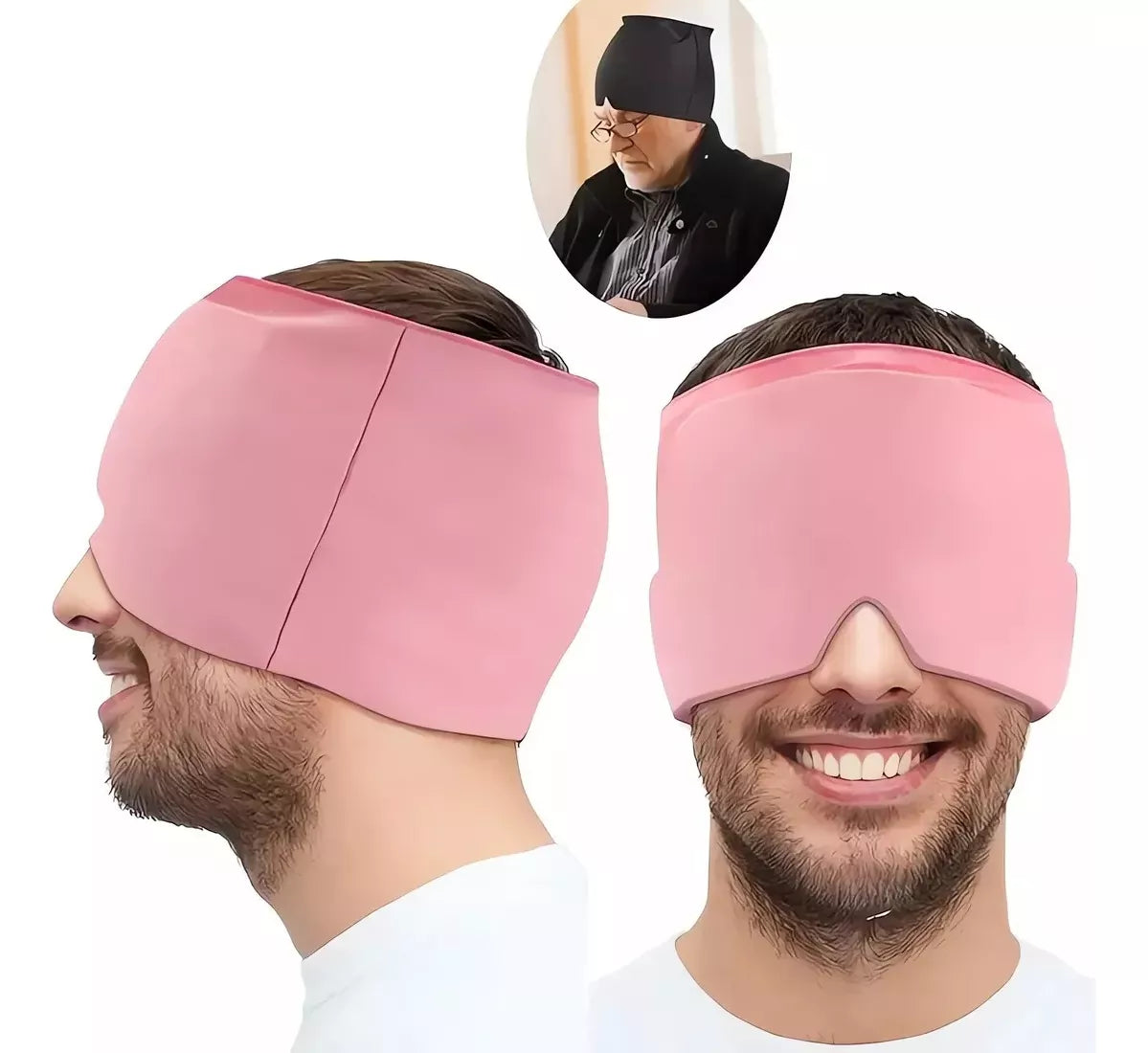 Gorro Gel Alivio Migraña Dolor Cabeza Compresa Frio Caliente