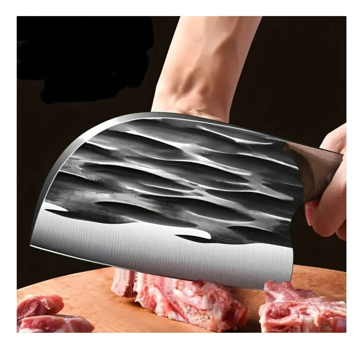 Cuchillo Hacha de Cocina 6 Pulgadas 🔪 Acero Inoxidable para Cortes Fuertes y Precisos