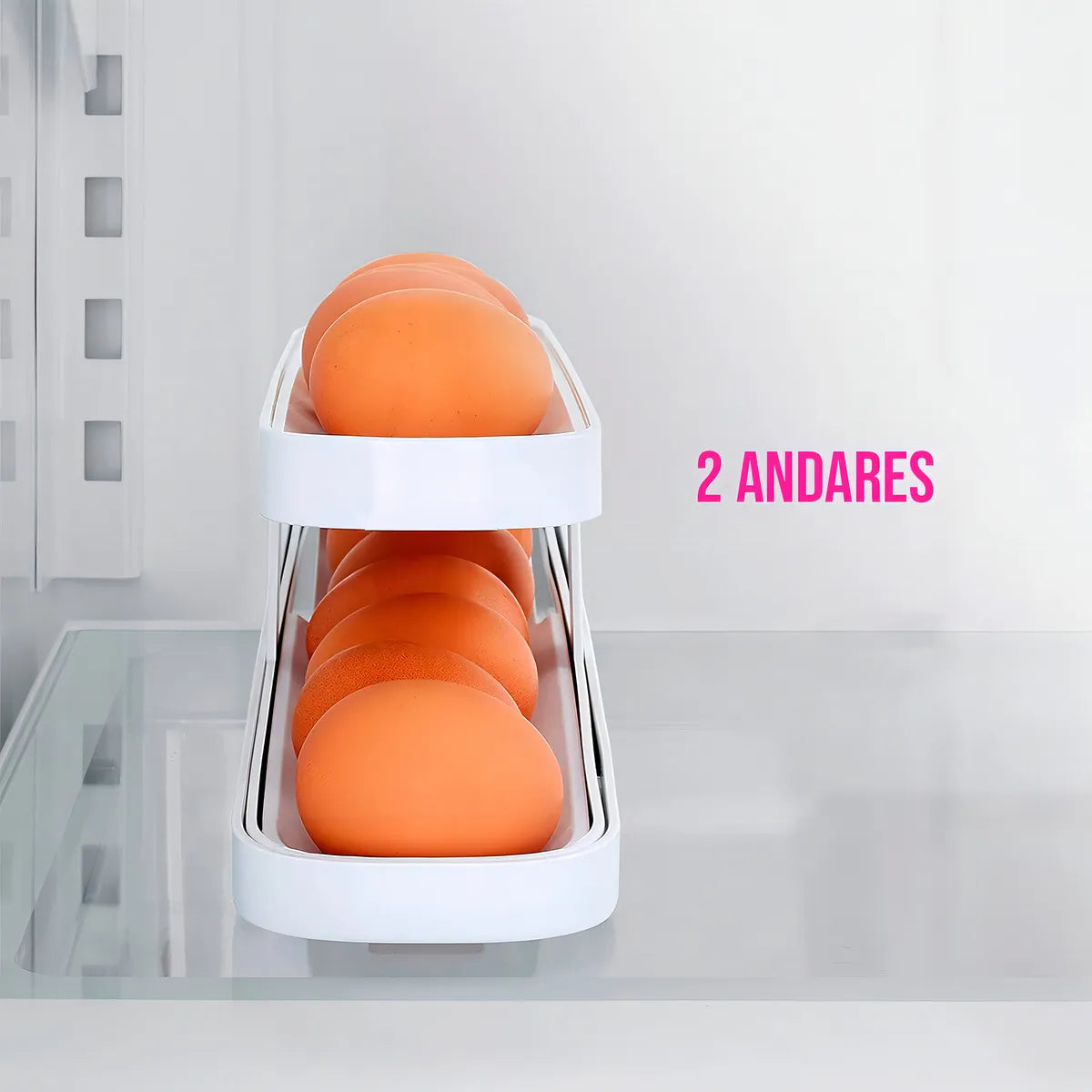 Organizador Dispensador de Huevos Enrollable 🥚 Bandeja para Refrigerador