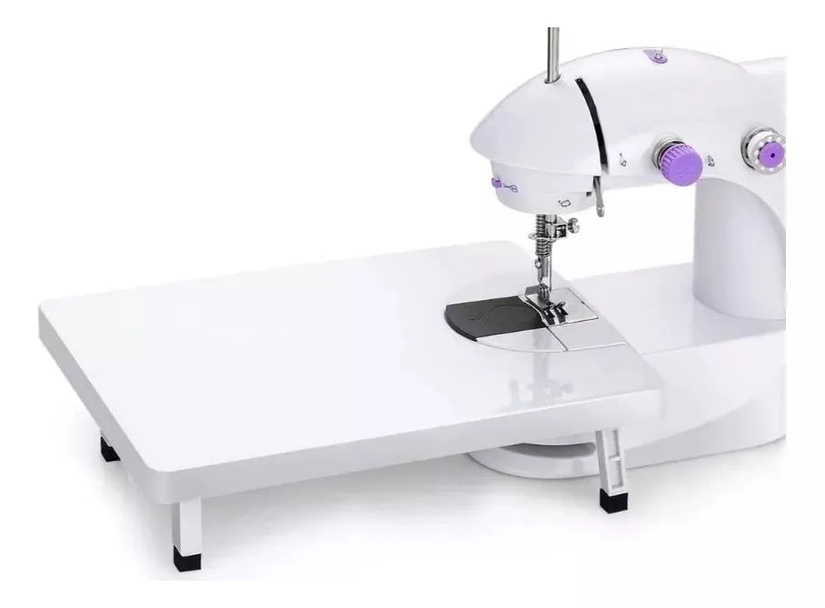 Maquina Portatil Mini Sewing Machine Con Base Para Coser Color Blanco