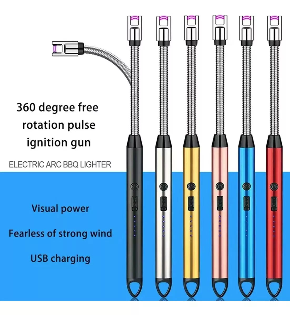 Encendedor De Arco Eléctrico Recargable