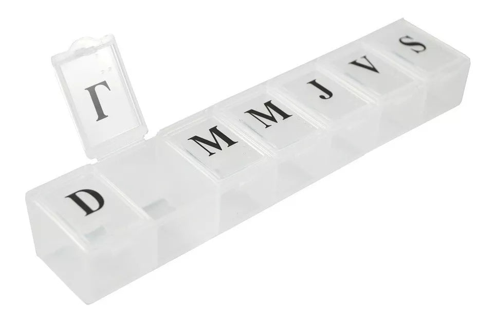 X2 Pastilleros Semanal Organizador Pastillas Diarias 7 Dias