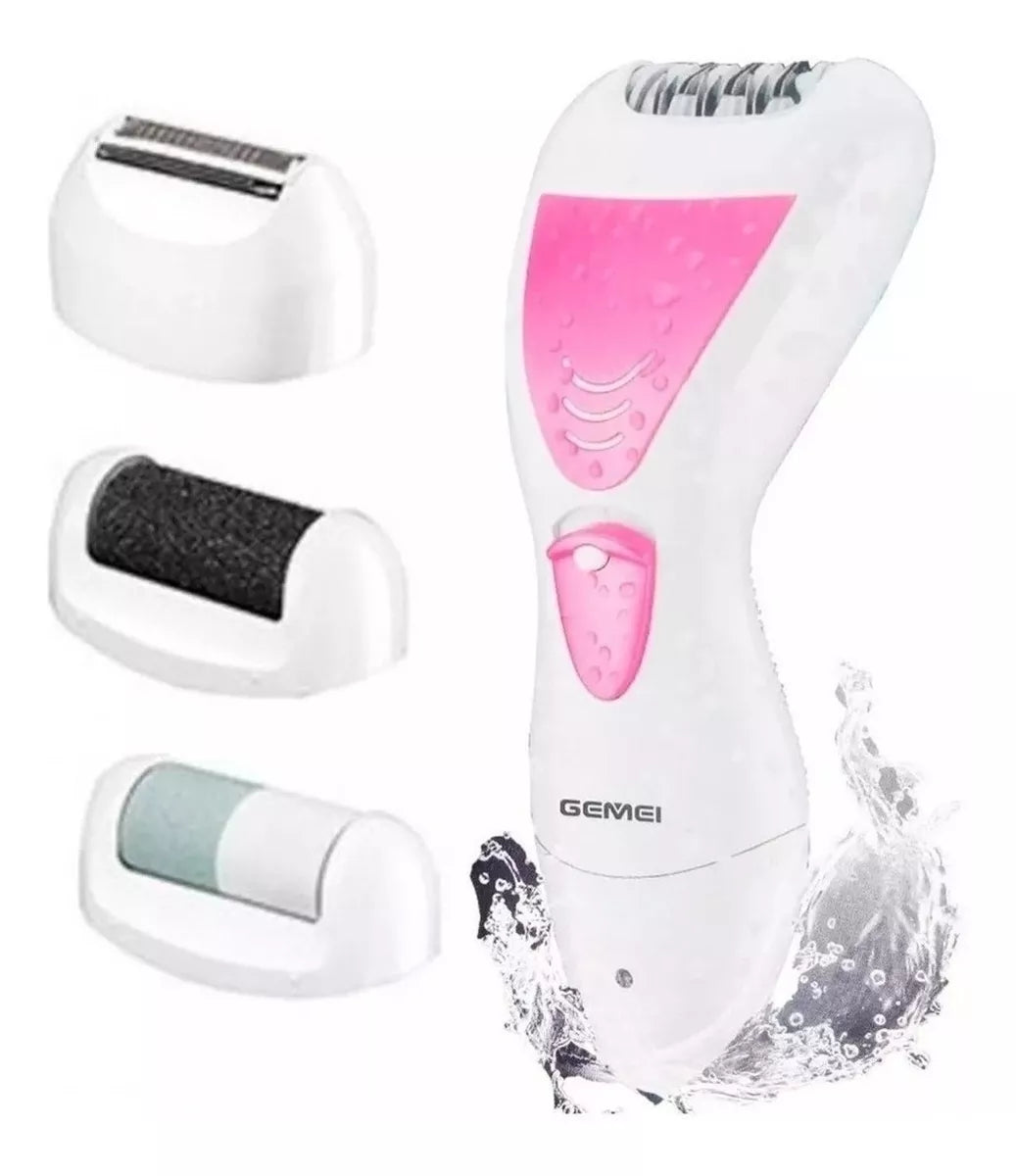 Depiladora Profesional Femenina 4 en 1 Geemy – Uso Seco y Húmedo ✨
