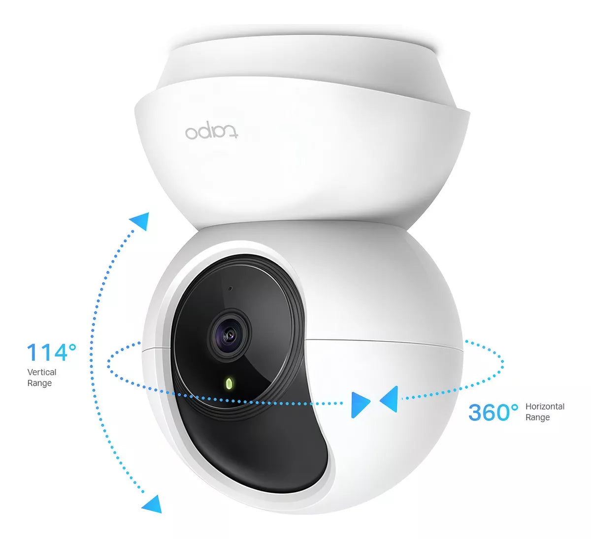 (1)Cámara de seguridad Tapo link C200 Ip Wifi Robótica, Full Hd / Audio, Tapo C200 Color Blanco
