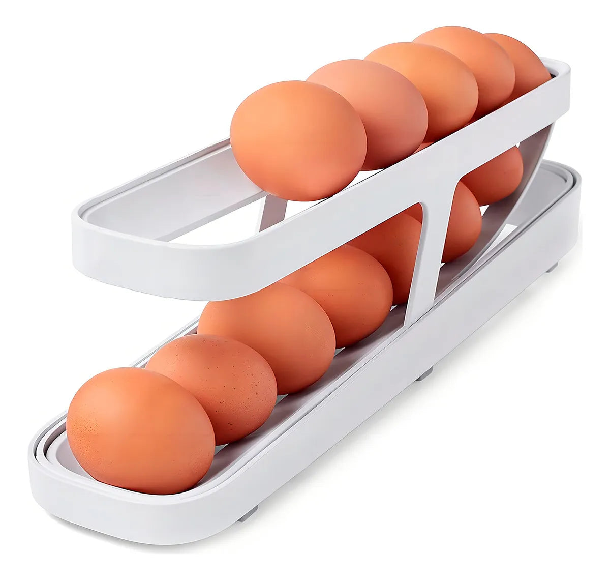Organizador Dispensador de Huevos Enrollable 🥚 Bandeja para Refrigerador