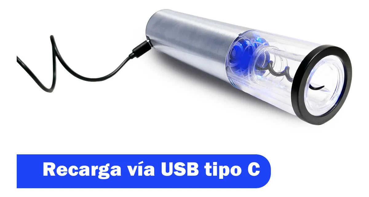 Kit Descorchador de Vino Eléctrico Recargable – Elegante y Fácil de Usar 🍷