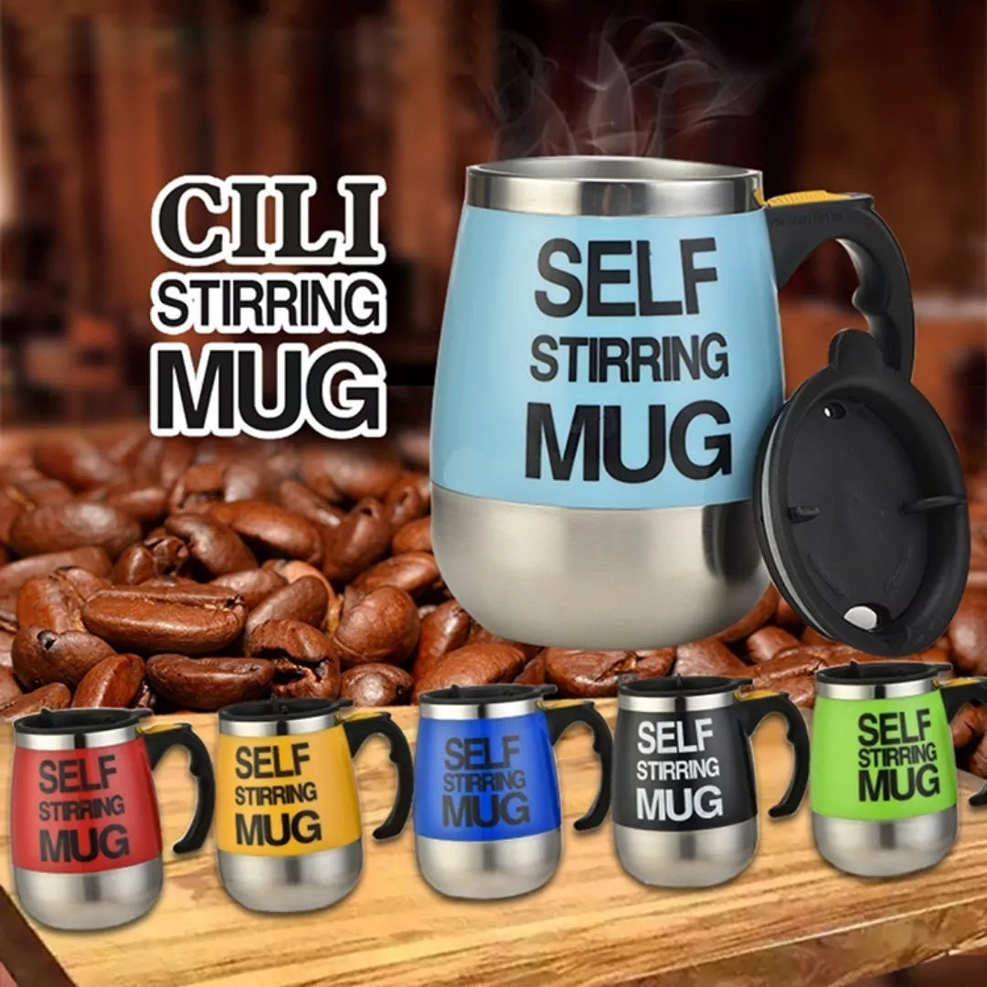 (1)Vaso Pocillo Batidor Mezclador Mug Elèctrico Acero Bebidas