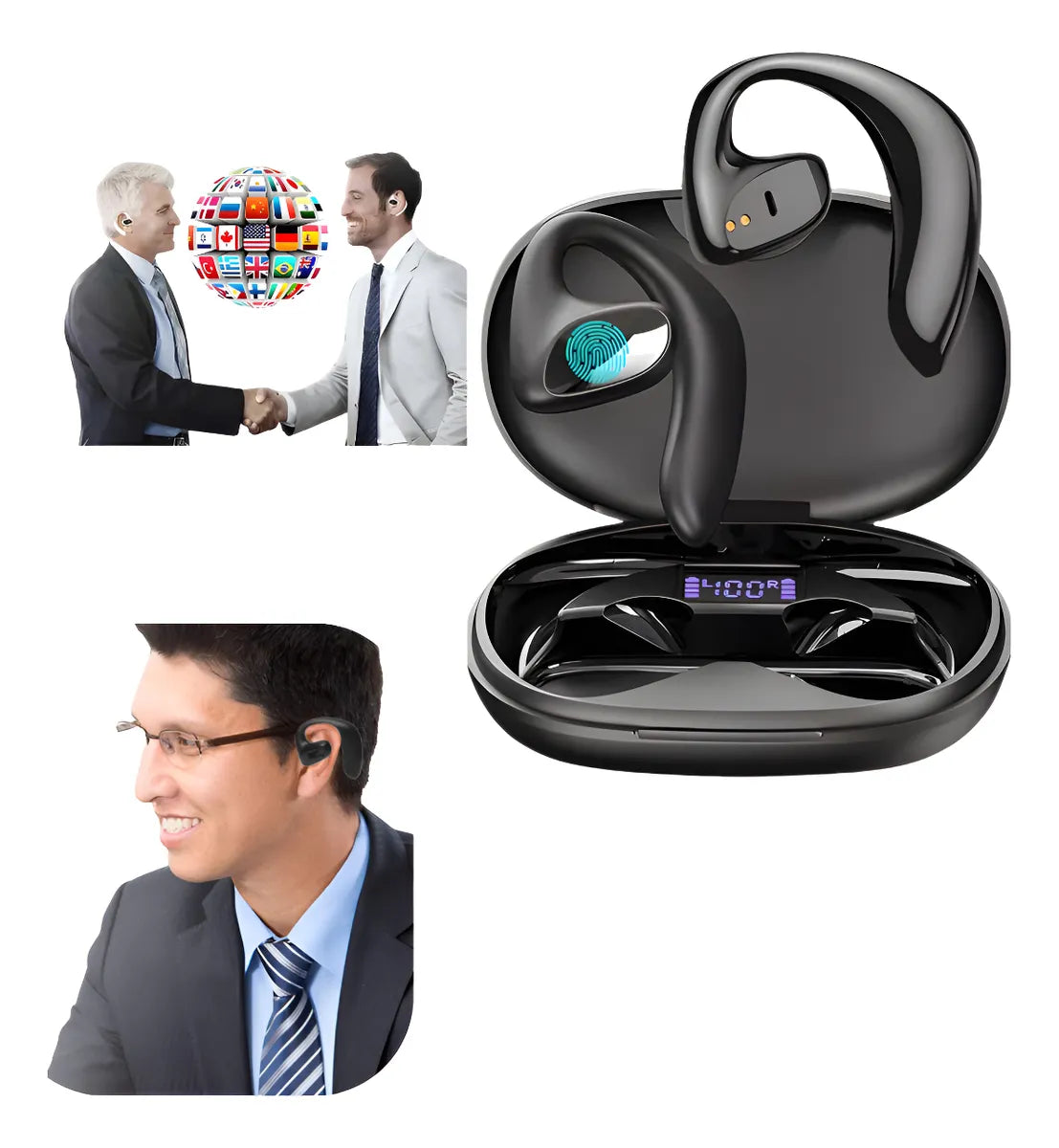 Audífonos Traductor de Idiomas Inalámbricos – Traducción en Tiempo Real 🌍