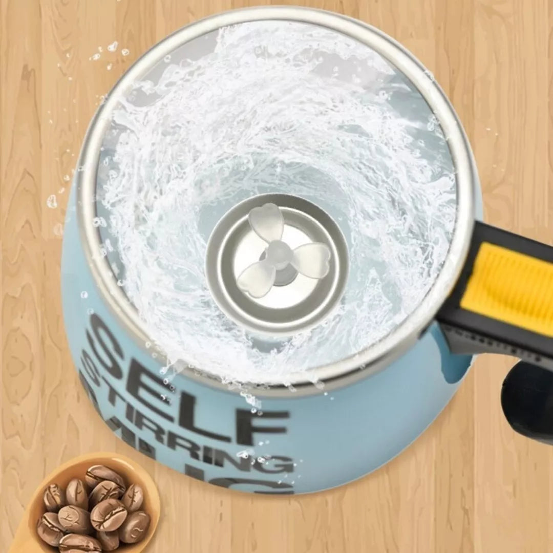 (1)Vaso Pocillo Batidor Mezclador Mug Elèctrico Acero Bebidas