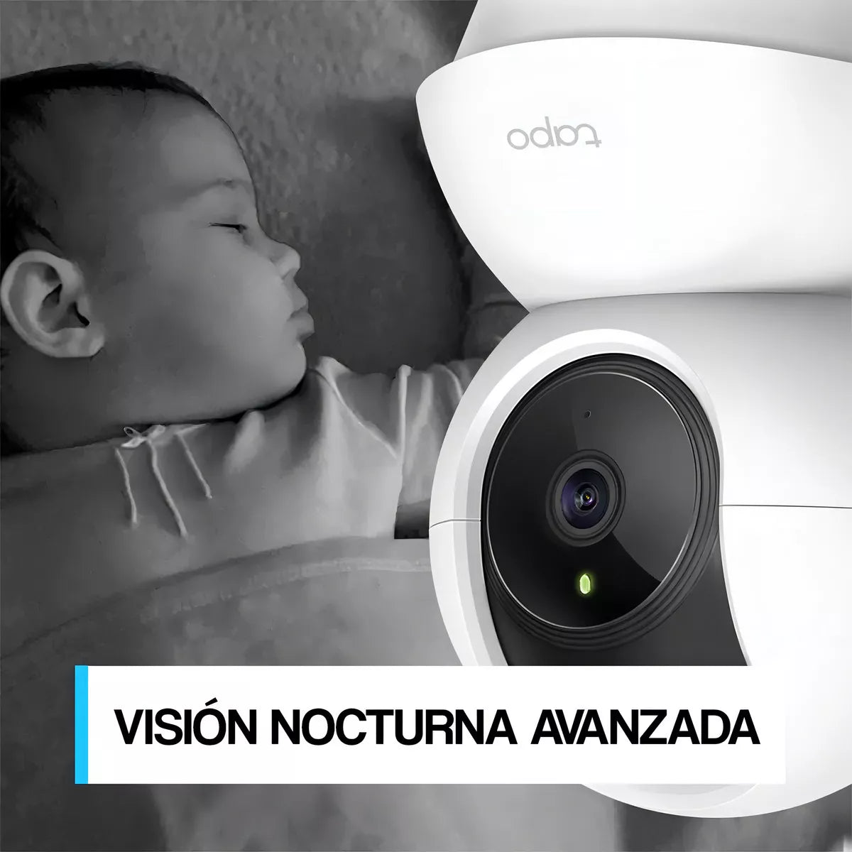 (1)Cámara de seguridad Tapo link C200 Ip Wifi Robótica, Full Hd / Audio, Tapo C200 Color Blanco