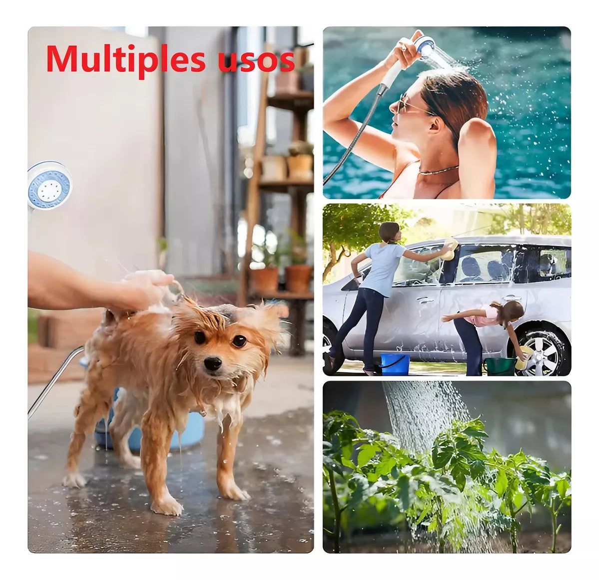 Regadera Portatil Recargable Emergencias Ducha Camping