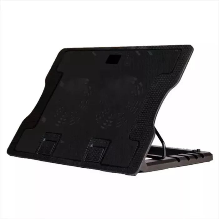 (1)Base Refrigerante A2 Negra Metalica Cooling Pad 2 Ventiladores 5 Niveles