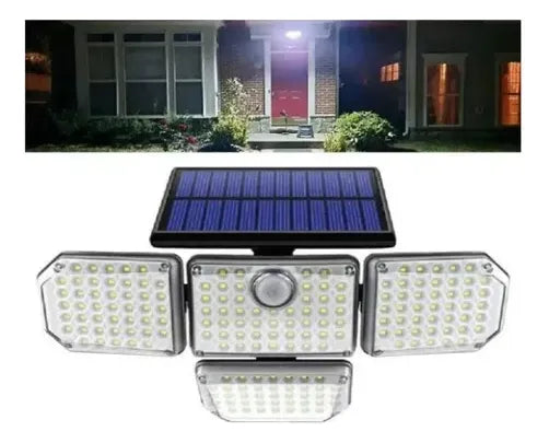 Lámpara LED Solar con Sensor de Movimiento – Seguridad Exterior 🔒